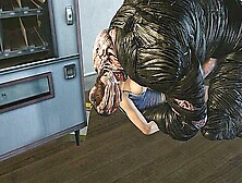 Monster Catches A Whiff Of Jill Valentines 3D Pussy