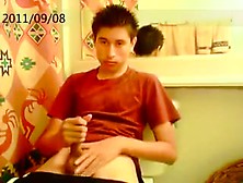 Cute Teen Boy Bathroom Wank Show