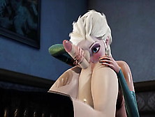 Frozen - Elsa Gets Screwed By Futa Anna - 3D Porn