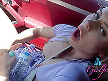 Summer Vixen,  Special K Atk And Atk Girlfriends In On A Naughty Car Ride Rubbing Her Pussy And Fingering Herself On The Ride 10