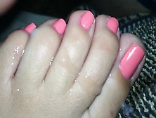 Creaming On My Wife's Pink Toes