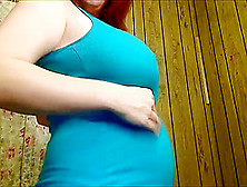 Redhead Pregnant Shower
