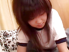 Pretty Asian Teen Sends Her Lips Working Their Magic On A T