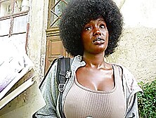 Czech Streets 152: Quickie With Cute Busty Black Girl