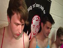 College Twinks Humiliated With Crossdressing