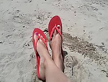 Beach Flip Flops From Her Perspective