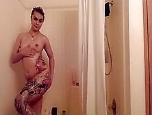 Watch A Heavily Tattooed Model Shower By Herself