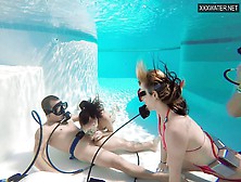 Sexy Eva Sasalka And Jason Being Watched Underwater Fucking