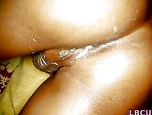 Ladyboy Washing Off The Sperm Traces On Her Ass