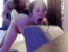 Submissive Girlfriend Love Hard Doggy And Deepthroat