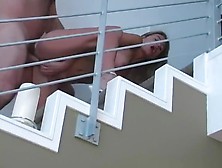 Super Petite Hotwife Fucked On The Stairs & Takes Massive Load To The Face!