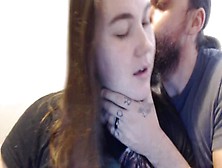Sexually Licking His Girlfriend's Ear