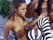 Hot Lesbian Scene With Two Ebony Girls