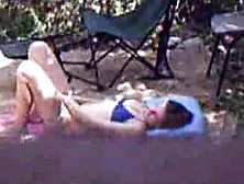 Hot Teen Caught Fingering Outdoor By A Peeper