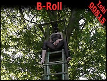 B-Roll: Pee 007 - Both Uncut Single-Cam Footages Of Me Peeing In Public From Deerstand.  Exhibitionist Tobi00815