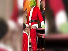 Mrs.  Clause Fucks The Grinch While Santa Was Away - Gifted Her A Squirting Orgasm For Christmas