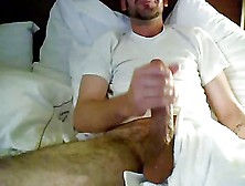Guy Wanking His Massive Cock On Webcam For Bf