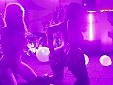 Neon Party Escalates - Girls Fuck And Scream With Pleasure