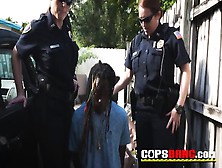 Rasta Dude Got His Huge Cock Sucked By A Police Officer After Getting Arrested.  Check The Full Video