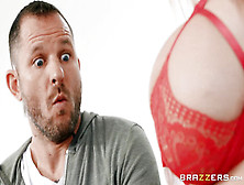 A Dude Gets Pov Blowjob From Big Titted Nurse In Red Lingerie