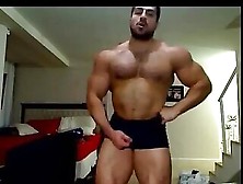 Str8 Arab Bodybuilder Massive Flexing