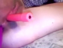 Fake Double Penetration With Dildos During The Time That My Boyfriend Films Me