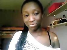 Sweet Ebony Teen Teases On Her Camera