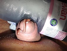 Two Worms... Both Trying To Get In My Cock. Untied
