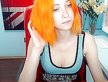 Cute Orange Haired Euro Teen Cam Play - Part 2