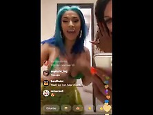 Cardi B Shaking Her Behind On Live.