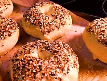 Jerk Off While Loving My Homemade Warm Bagels