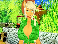 Applejack Cartoon 3D