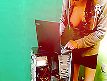 Nepali Computer Repair Girl Milf Downblouse