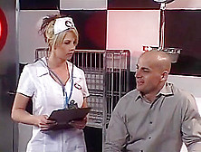 Blonde Bimbo Nurse Takes Meat Thermometer Up The Ass