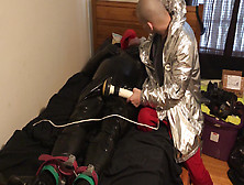Jun 15 2022 - Rubber Boy In Rubber Has Fun With My Sweaty Shirt In Some Light Bondage