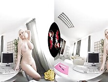 Vrlatina - Blondie Fesser Gigantic Titted Fucking Virtual Reality Experience