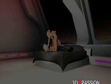 3Dxpassion - 3D Sexy Shemale Fucks Hard A Horny Girl In A Space Station