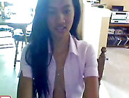 Asian Webcam Tease Includes Tits