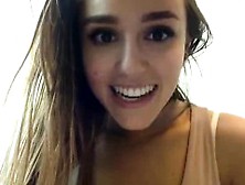Adoreable Teen Playing On Webcam