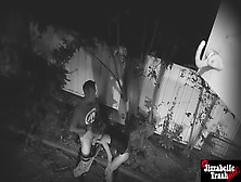 Busted! Caught On Security Cam - Old Couple Public Fuck
