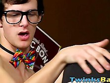 Geeky Twinks Bareback Banging In Wild Foursome