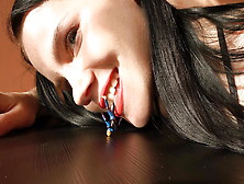 Giantess Anna Plays With A New Victim