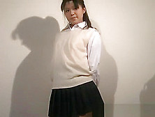 School Girl Tied Up And Struggles
