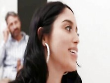 Latina Stepdaughter Wants Her Daddy's Long Cock Deep In Her Booty