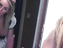 Shemale Housewife Assfucked In Front Of The Mirror