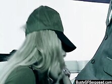 Cutie Soldier Ciara Bugatti Fucks A Suspect Into Her Bae