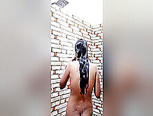 Indian Curvy College Girl Takes Shower