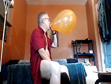 Balloonbanger 43) Jacking Off On Three Busted Balloons 9-21