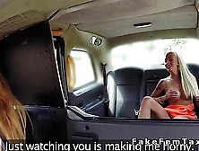 Huge Tits Lesbians Fucking In Fake Taxi