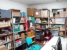 Shoplifter Audrey Royal Hardcore Office Fuck